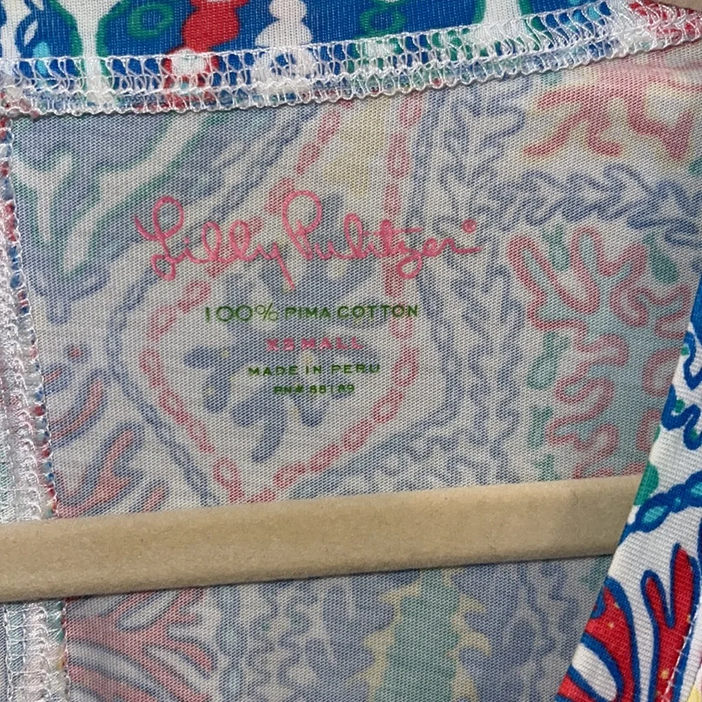 Lilly Pulitzer Christie Dress in Let Minnow Print - Picture 2 of 10